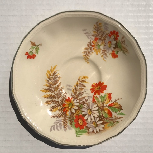 Set Of 8 Alfred Meakin ‘Ferndale’’ 4 Saucers & 4 Dessert/Bread/Pie Plate… - Picture 4 of 11